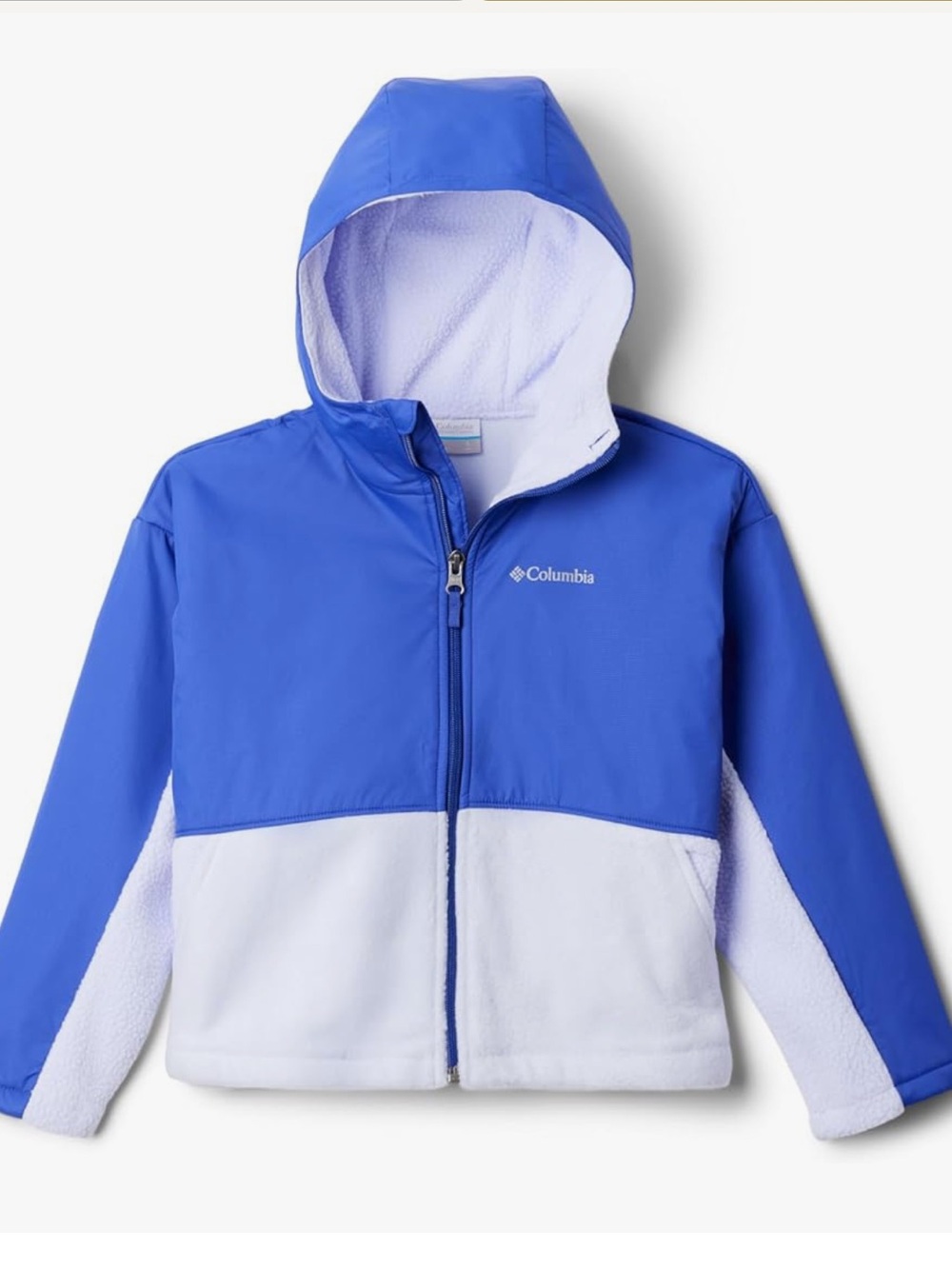 Columbia Girls Hooded Benton Fleece Jacket Size S 8